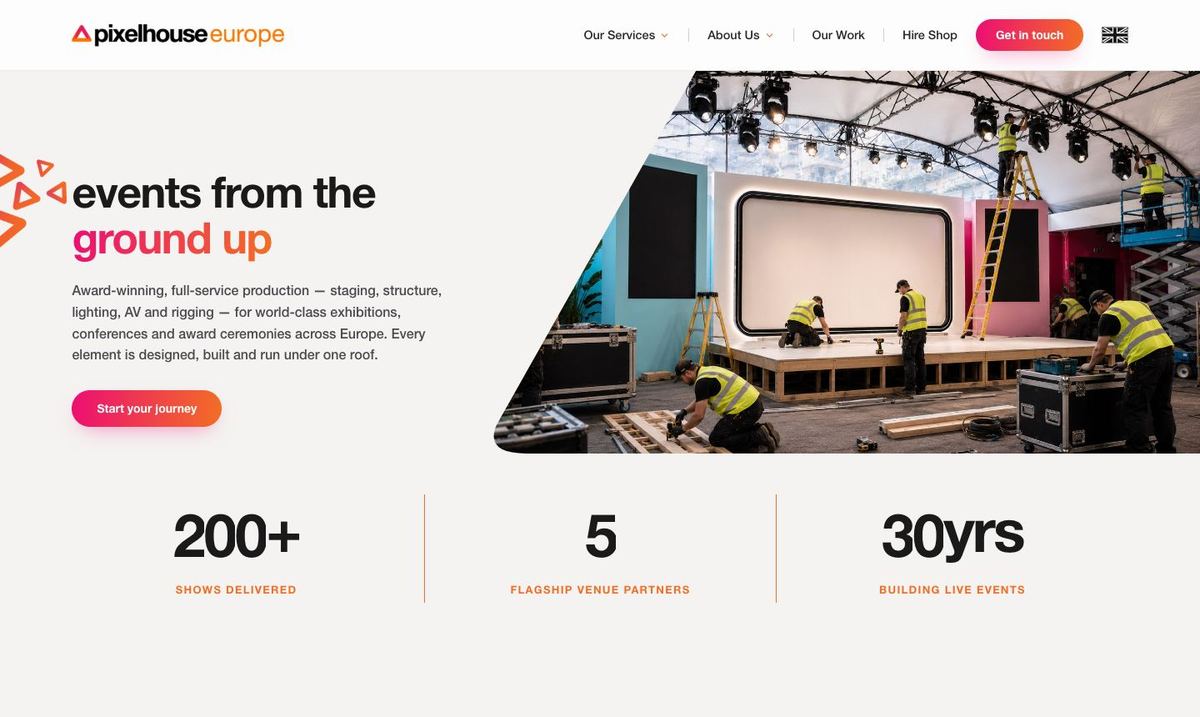 The Full-Service Production page in English